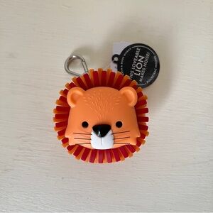 NWT Bath & Body Works Lion Face Pocketbac Holder Bag Charm - Orange & Red